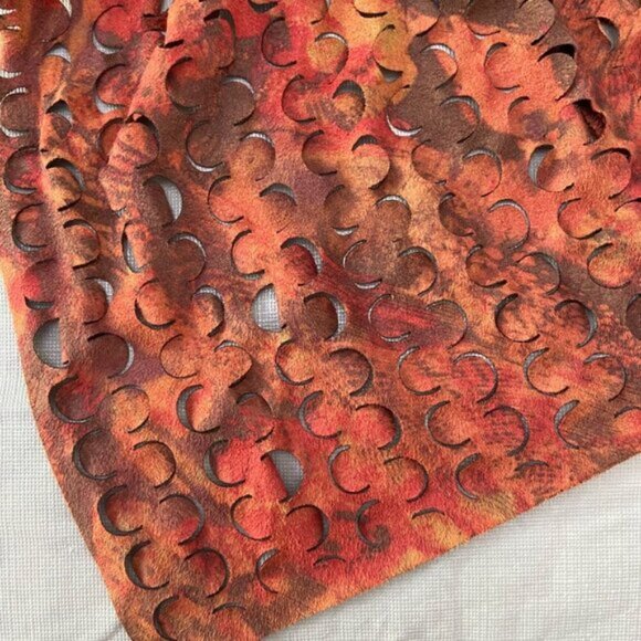 Funky Linea Domani Limited Collection Laser-Cut Open Front Cardigan medium fal… - Picture 4 of 10